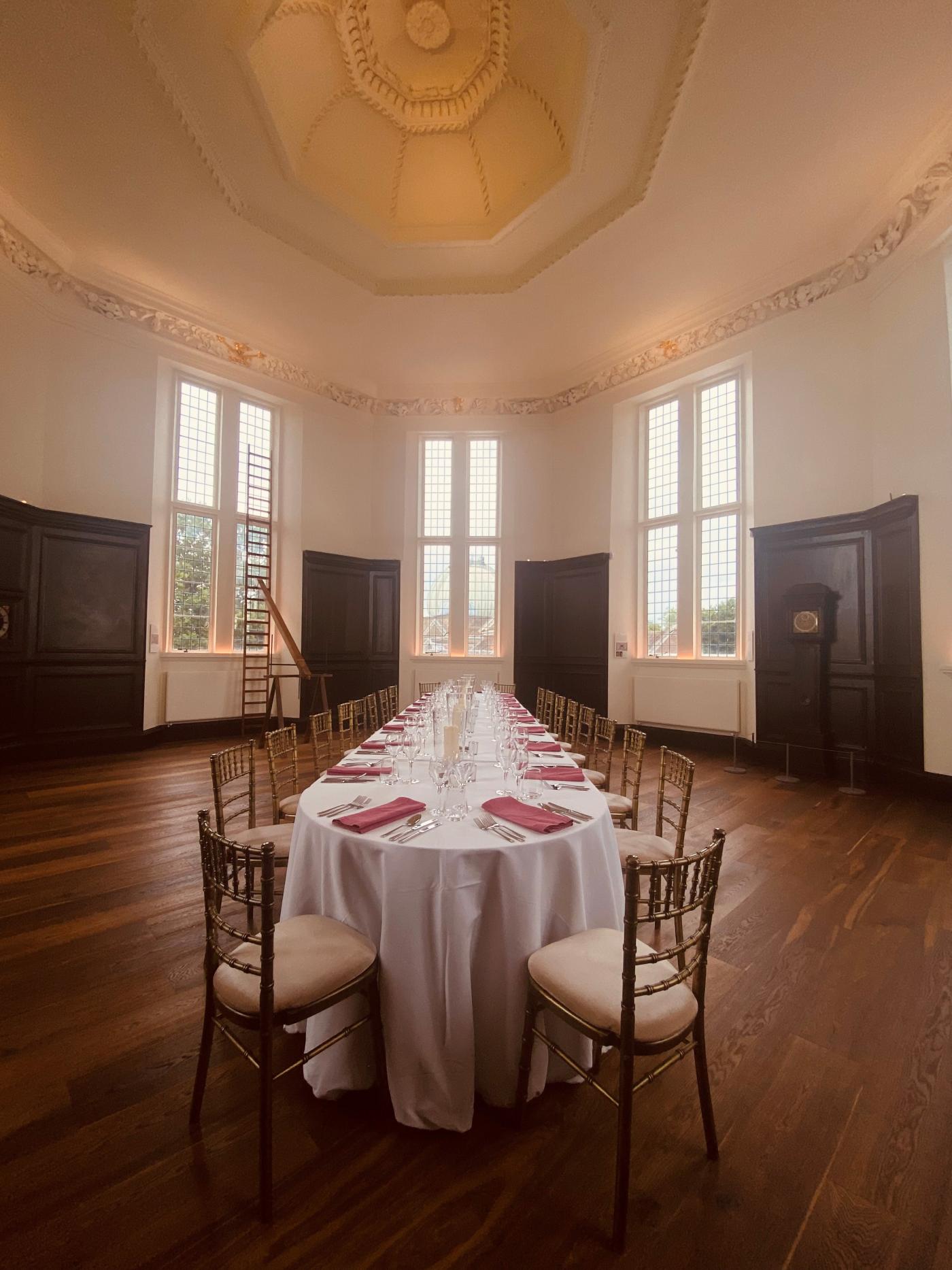 An image showing 'Long table in Octagon Room'