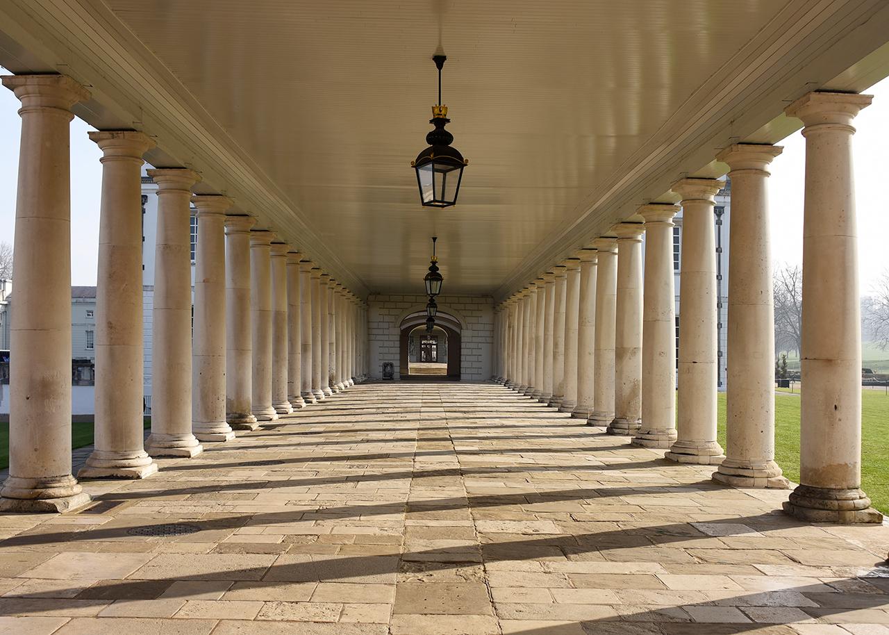 An image showing 'The colonnades'