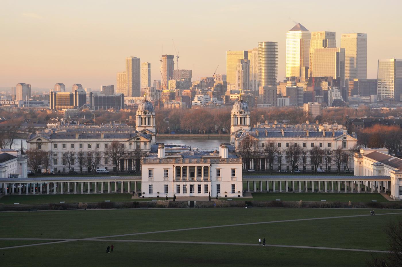 An image showing 'View from Greenwich Park'