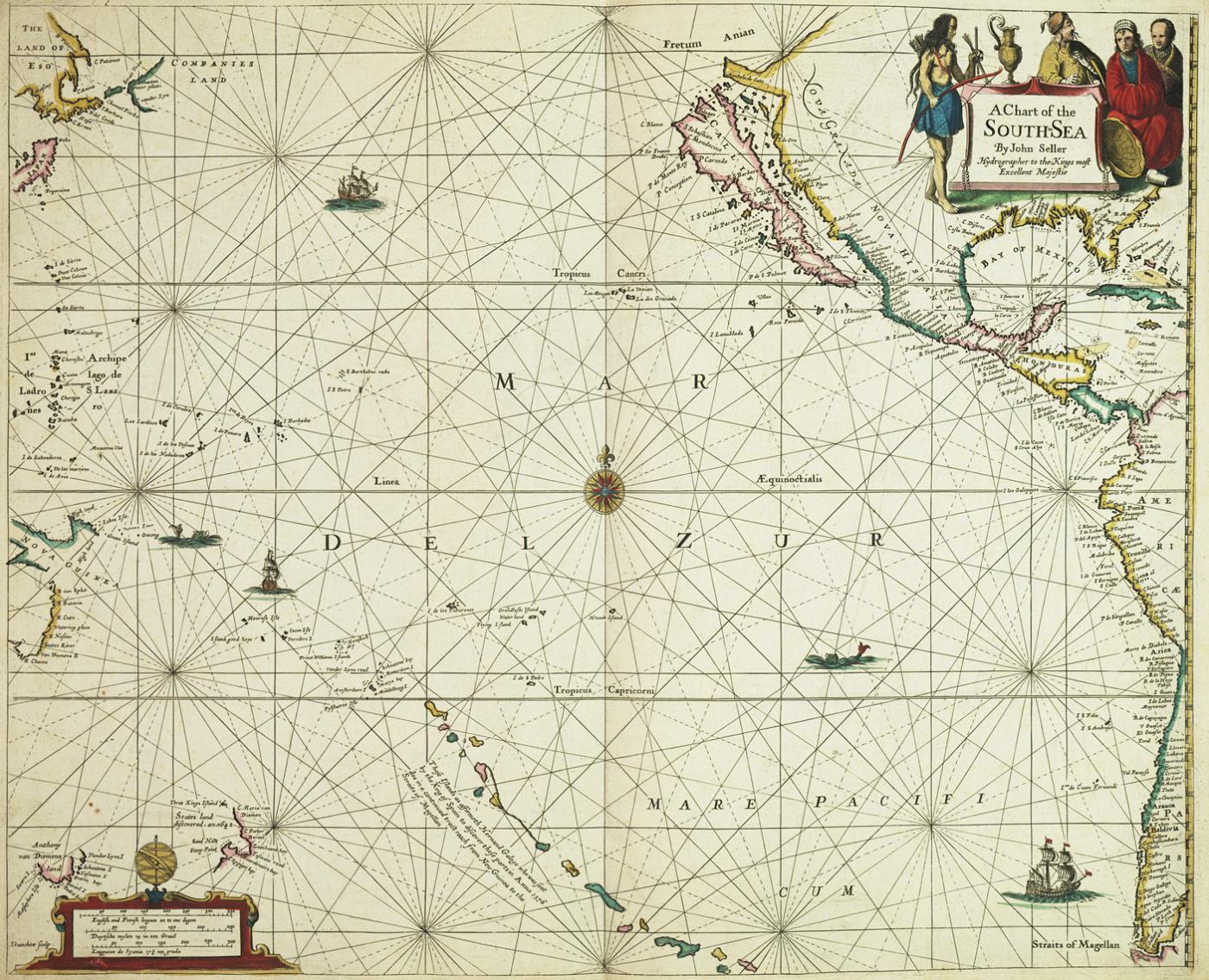 An image showing 'A Chart of the South Sea'