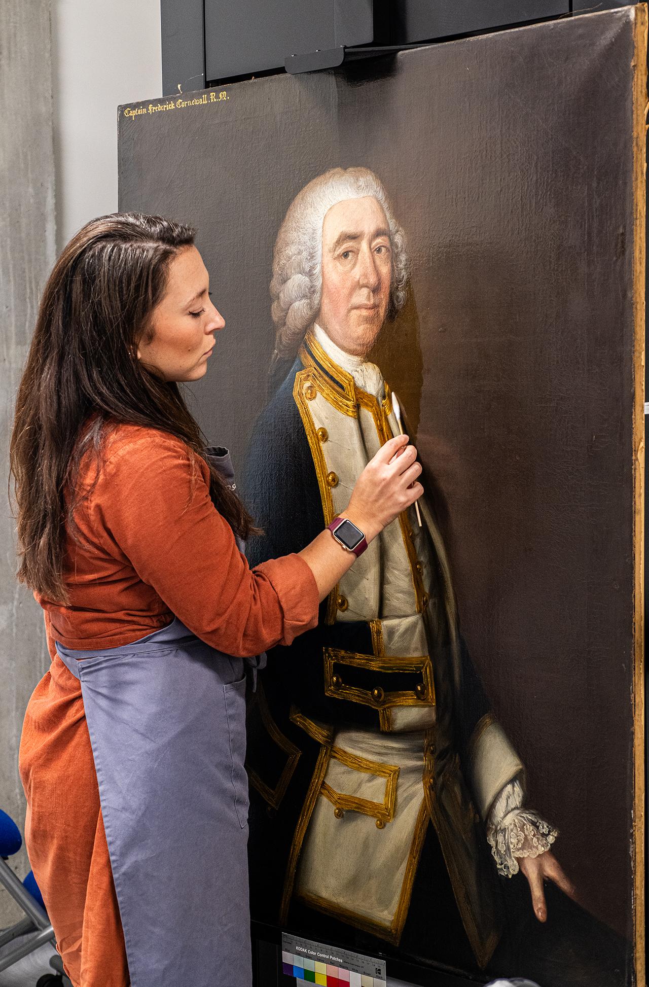 An image showing 'Paintings conservation'
