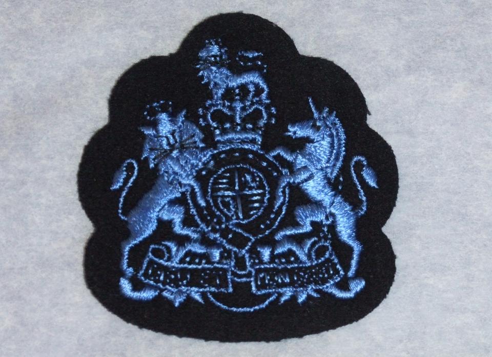 An image showing 'Arm badge, Women's Royal Naval Service uniform, Chief Wren Officer'