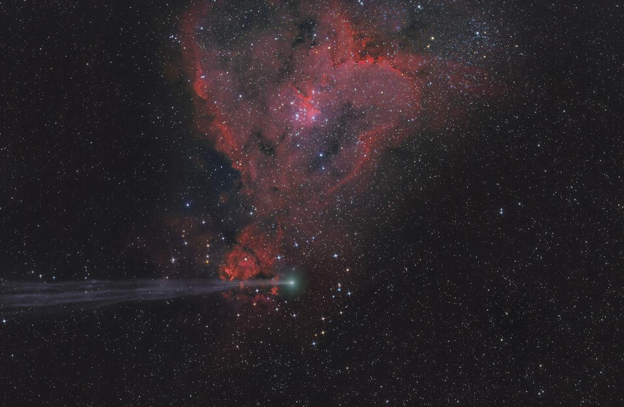 An image showing 'The Arrow Missed the Heart © Lefteris Velissaratos, Astronomy Photographer of the Year'