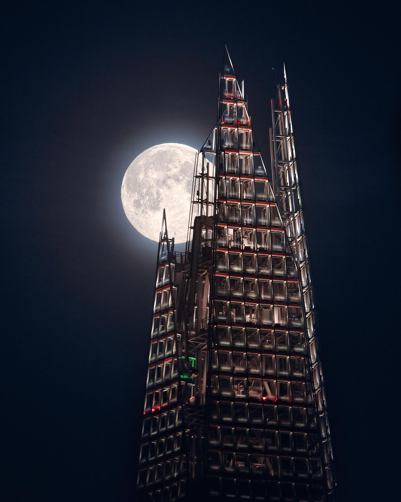 An image showing 'The Moon And the Shard'