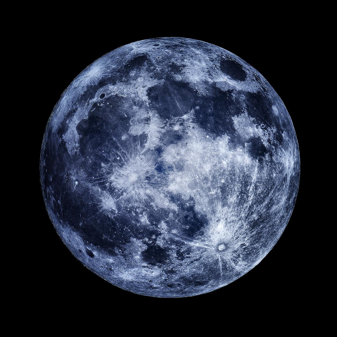 An image showing 'Once in a Blue Moon'