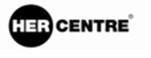 B&W logo for the HER Centre