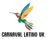 This is a logo with a colourful bird in flight