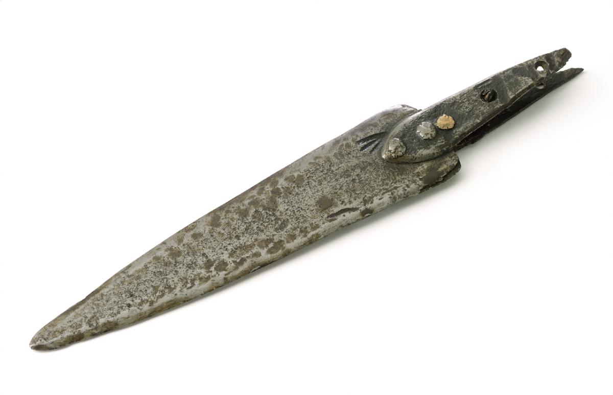 A triangular steel blade used as a knife during the Franklin expedition to search for the North-West Passage