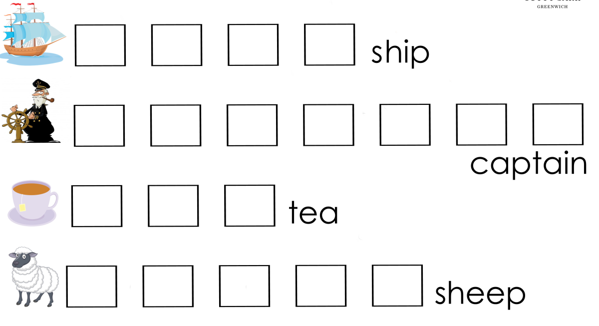 Signal flag challenge - spell ship, captain, tea and sheep