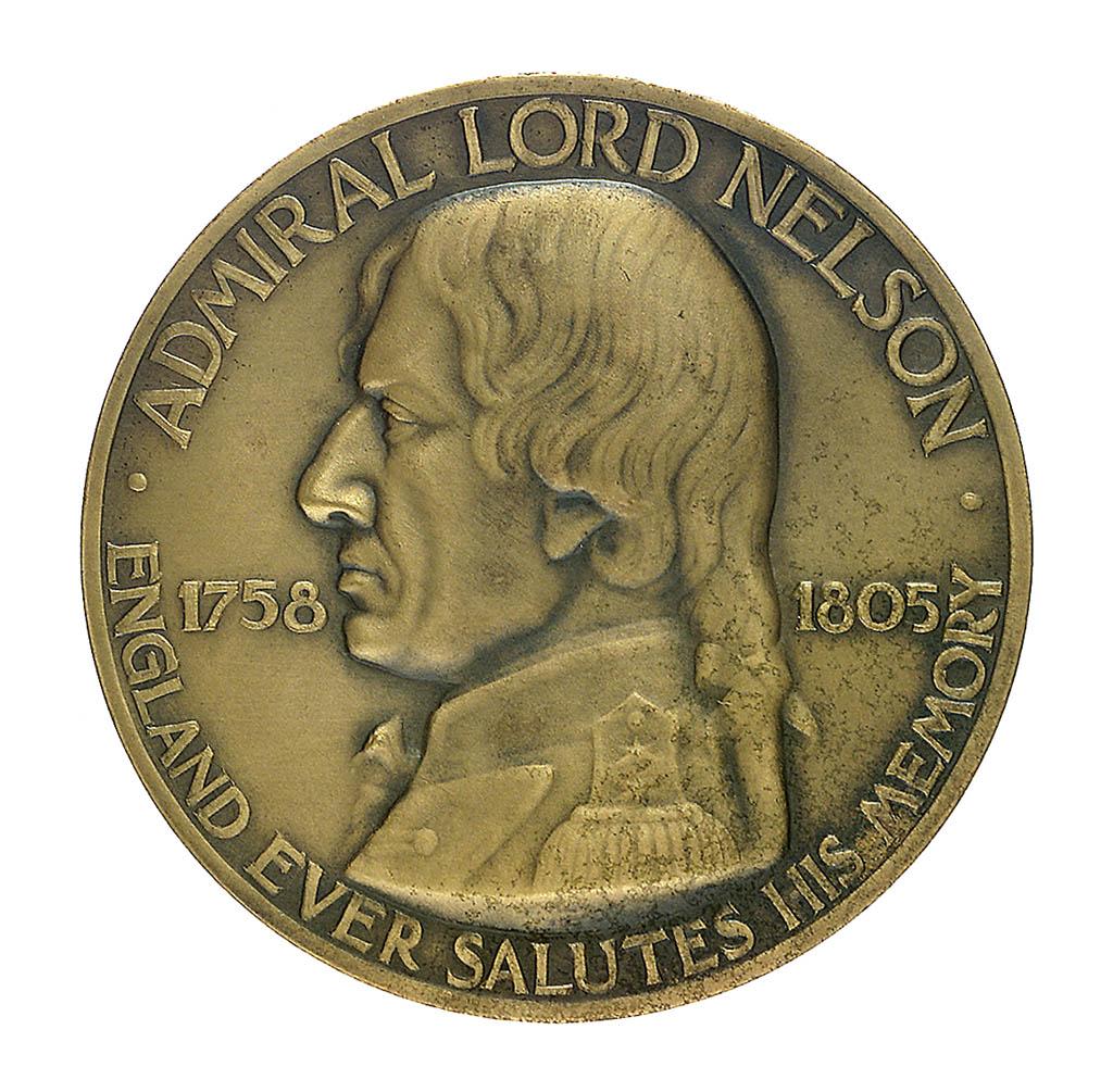 Bronze medal of Admiral Lord Nelson