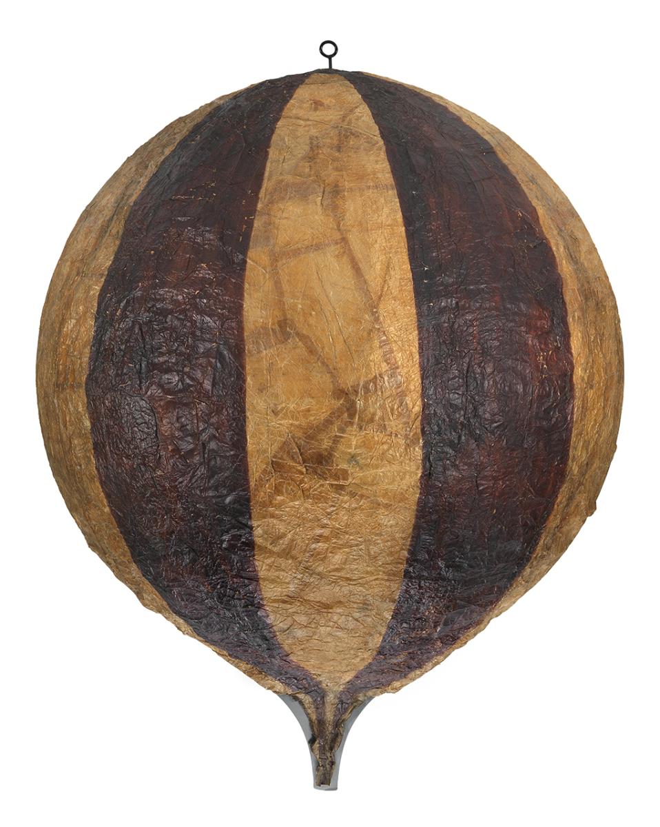 A balloon originally used to distribute messages in the Arctic, used during the search for the Franklin expedition in the 19th century