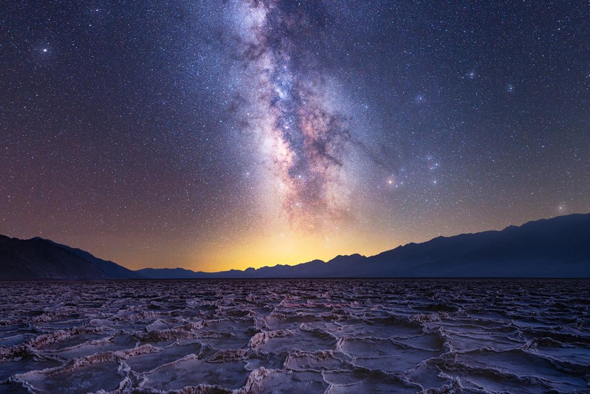 Milky Way above salt flats