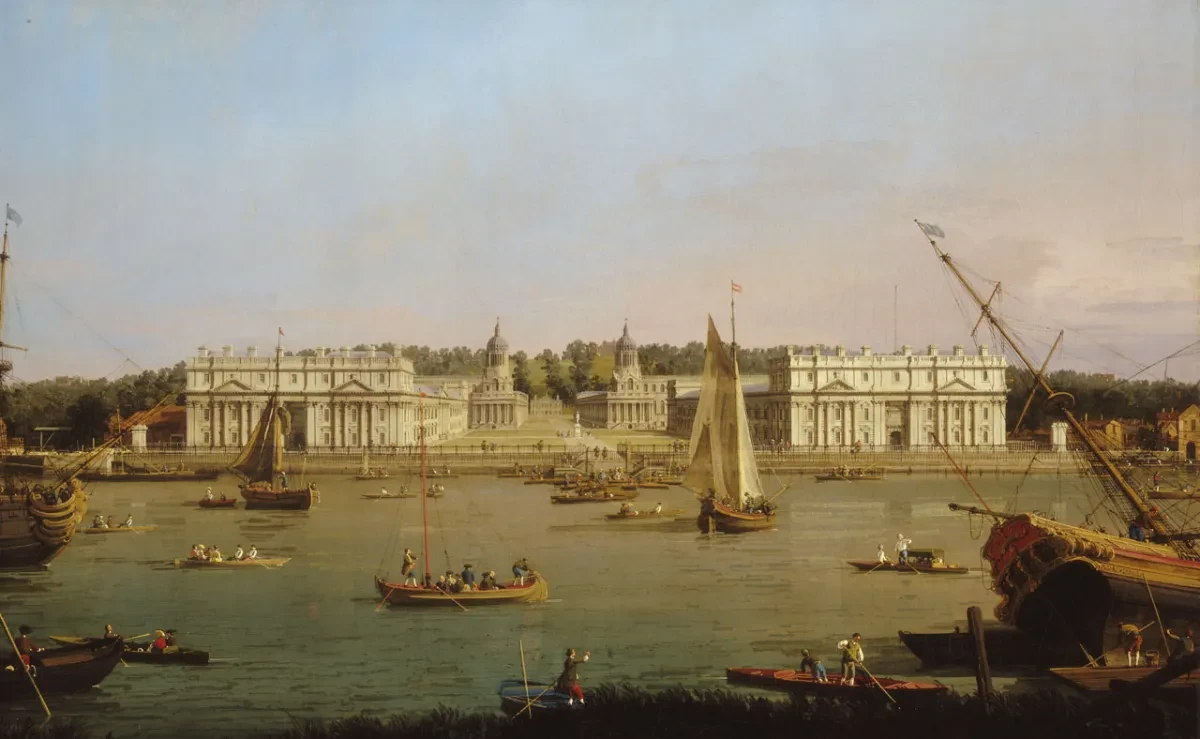 View of Greenwich Hospital from the north bank