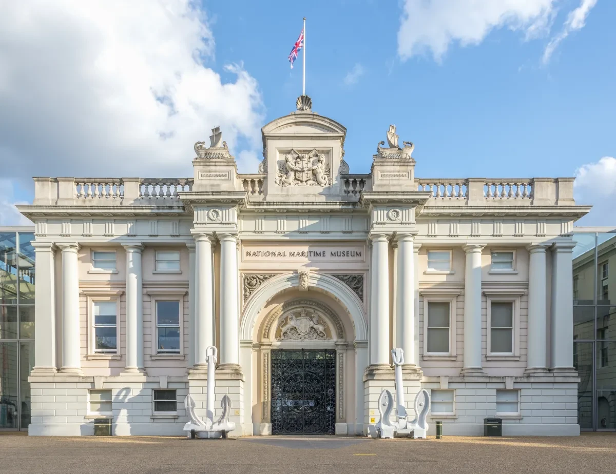 Photograph of the entrance to the National Maritime Museum