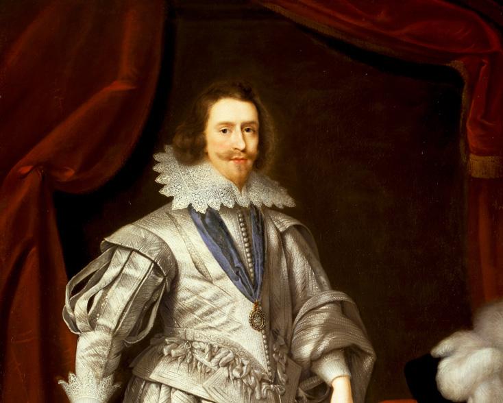 Portrait of George Villiers dressed in white