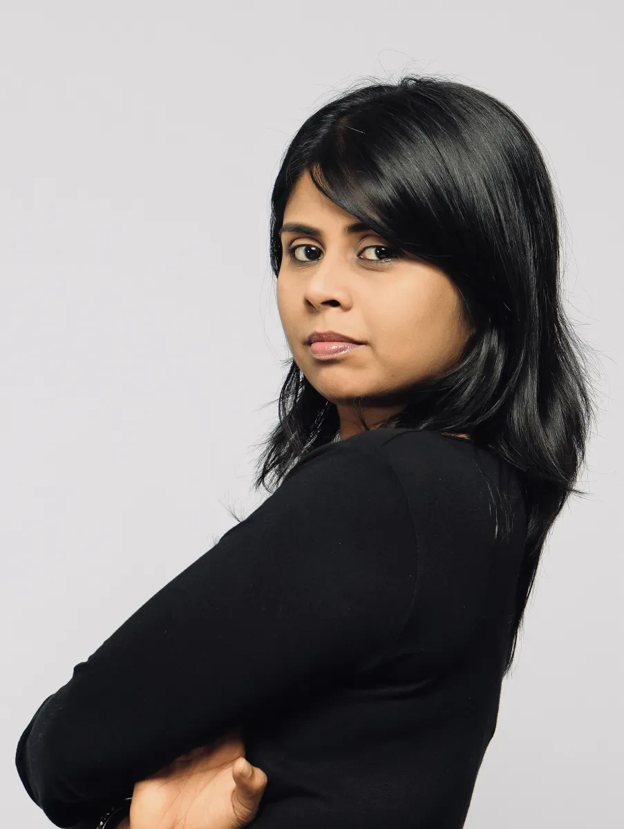Headshot of Azara Jaleel wearing a black top
