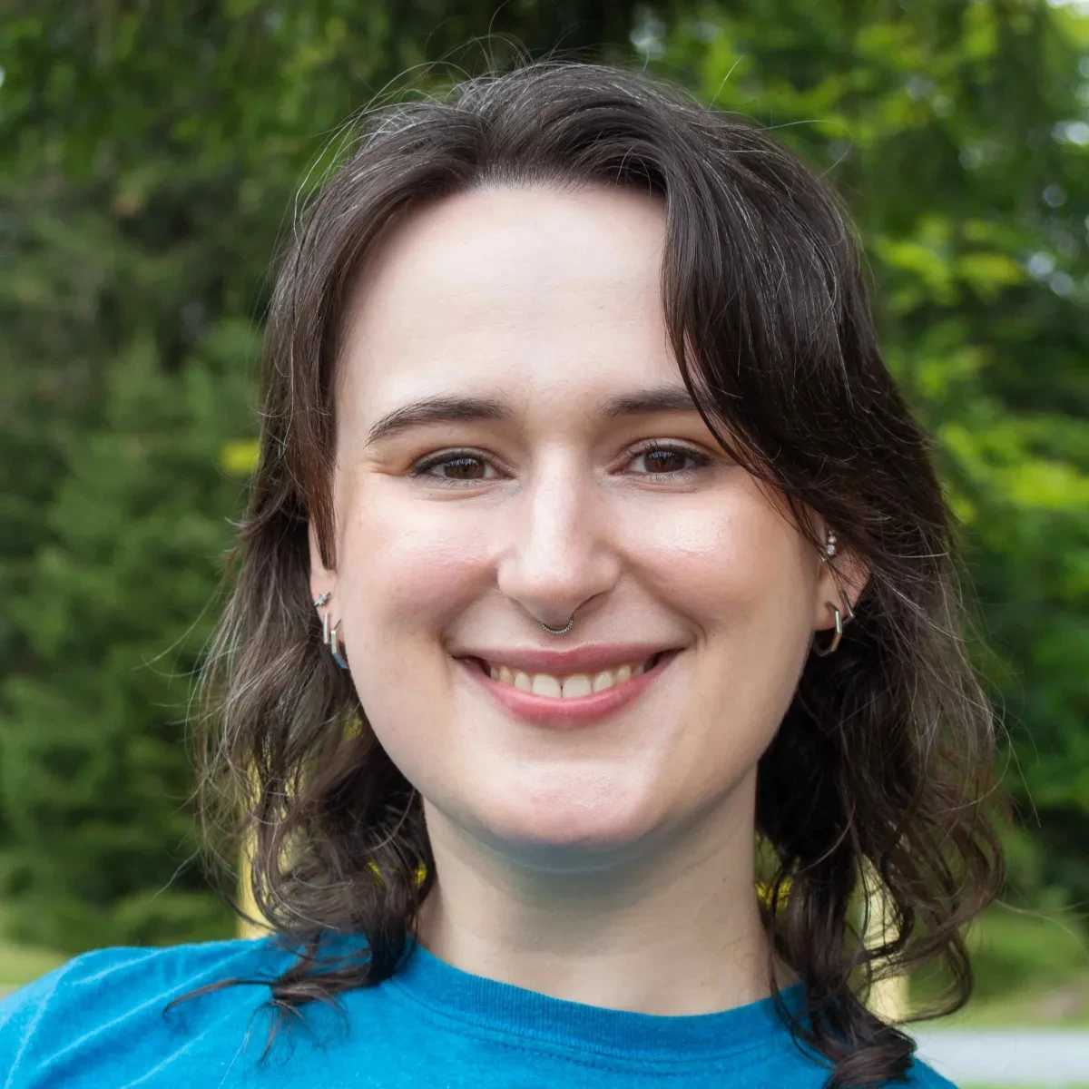 Carys Herbert smiling at the camera