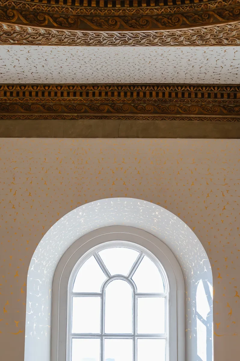 Great Hall ceiling painted by Richard Wright