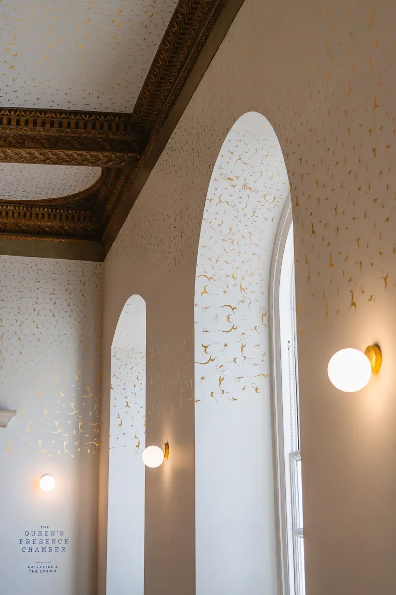 Great Hall ceiling painted by Richard Wright