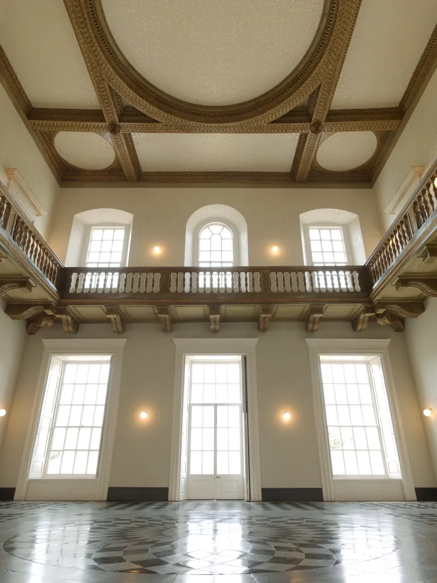 Great Hall ceiling painted by Richard Wright