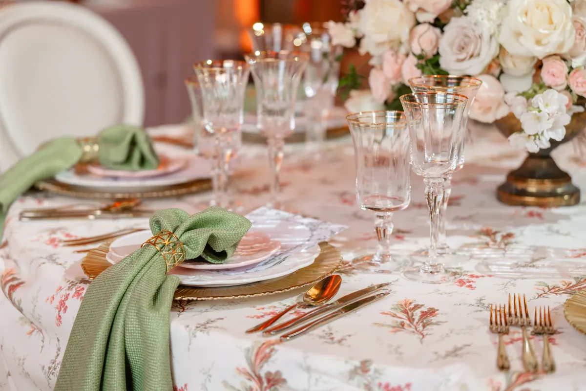 The Regency/Bridgeton style tablescape