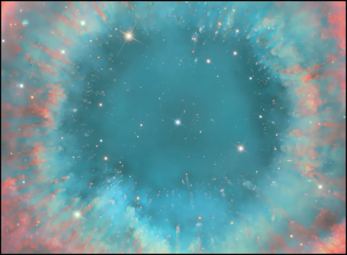 Close up of blue core of the Helix Nebula 
