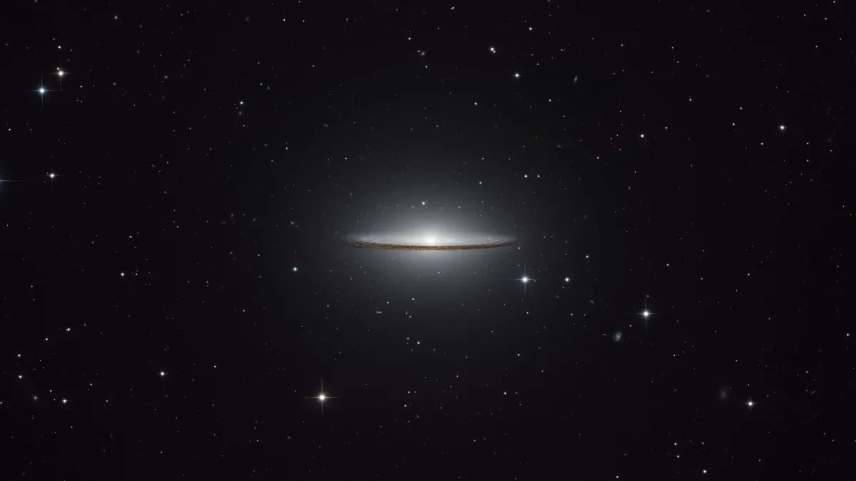 Edge-on picture of the Sombrero Galaxy