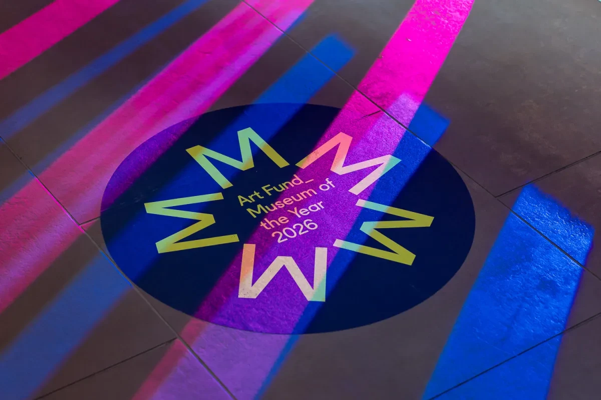 SLX's pink and blue lighting on the floor of the Dry Berth