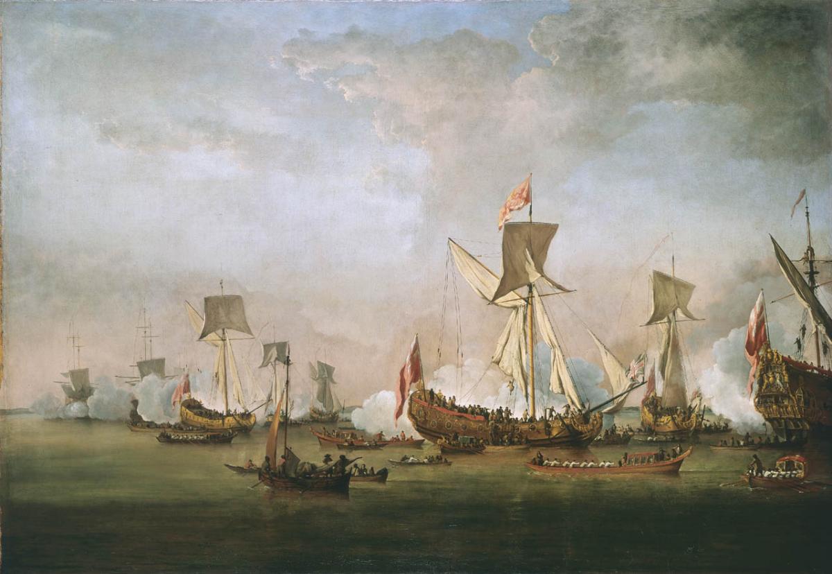 The Departure of William of Orange and Princess Mary for Holland, November 1677 