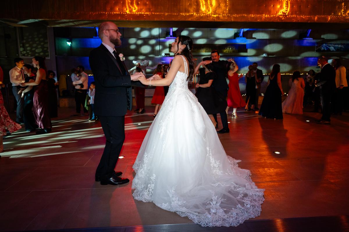Dina and Krzysztof first dance in dry berth