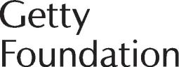 The logo of the Getty Foundation. The name 'Getty Foundation' is written in black letters on a white background