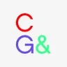 A logo showing the letters 'C', 'G' and '&'. C is in red, G is directly beneath in purple, and & is next to the G in green