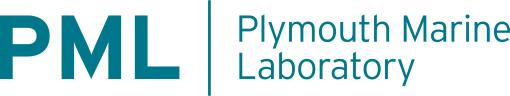 Plymouth Marine Laboratory logo, with the initials PML on the left and 'Plymouth Marine Laboratory' on the right in turquoise blue type
