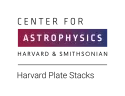 Logo for Harvard Plate Stacks. The text reads: 'Center for Astrophysics: Harvard & Smithsonian – Harvard Plate Stacks'