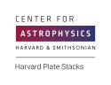 Logo for Harvard Plate Stacks. The text reads: 'Center for Astrophysics: Harvard & Smithsonian – Harvard Plate Stacks'
