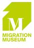 Green logo of the Migration Museum