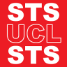 Red square with STS in bold white font, then UCL in white outline, and STS again in white font