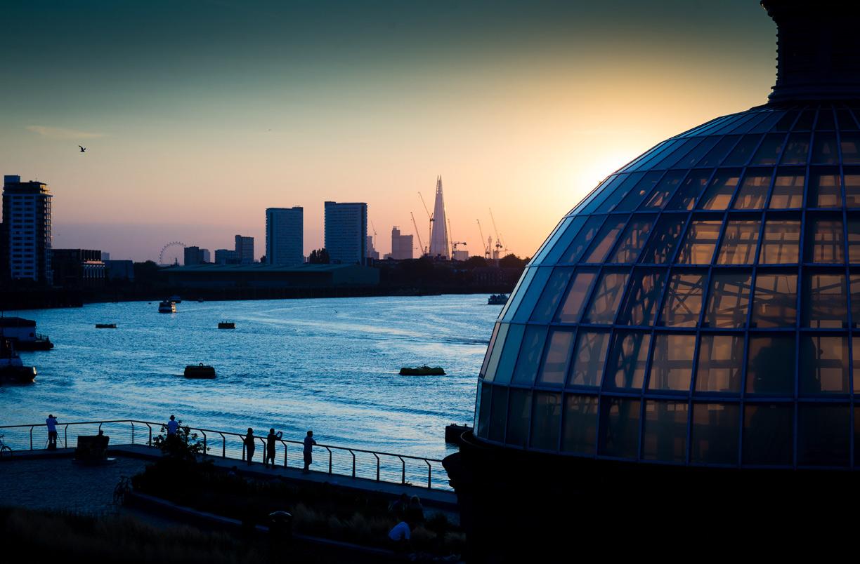 Sunset view from Cutty Sark