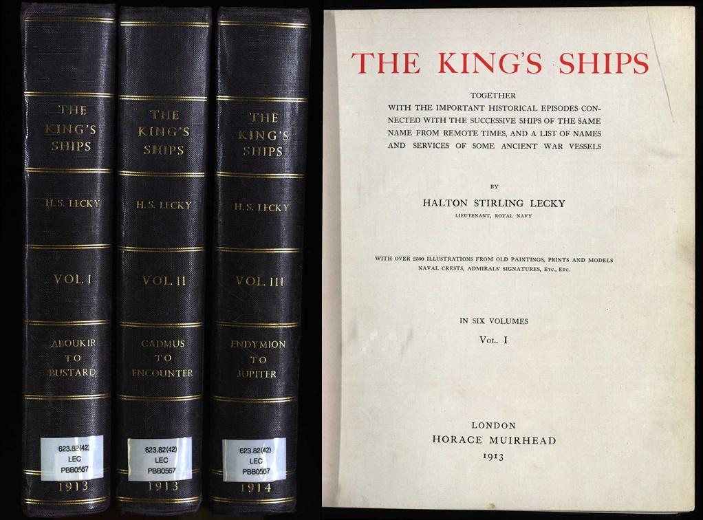 Volume 1-3 of The Kings Ships and title page (PBB0657/1-3)