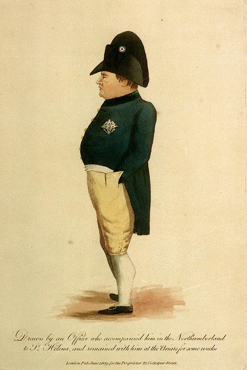 Napoleon Buonaparte. Drawn by an Officer who accompanied him in the Northumberland to St Helena