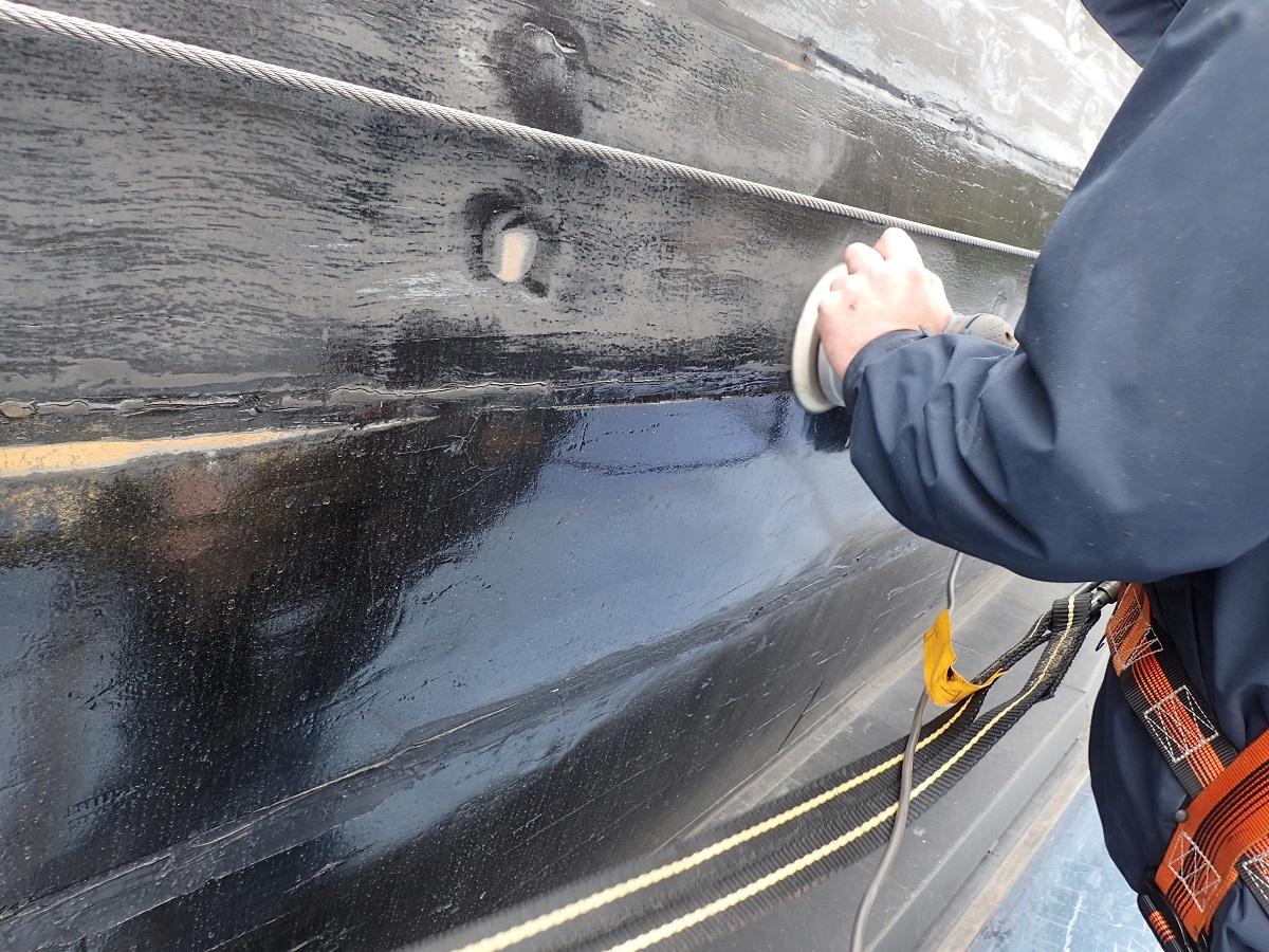 Repairs to the hull - May 2017