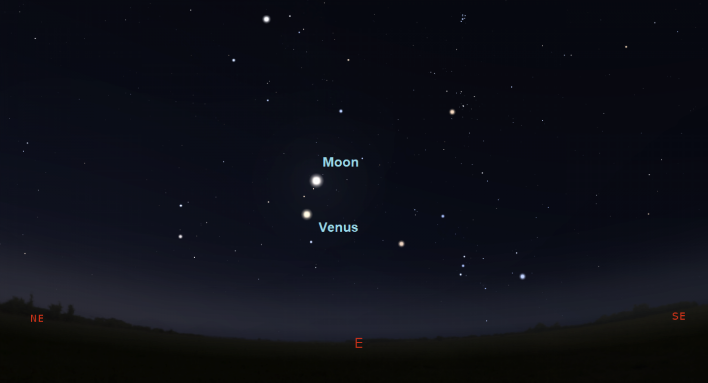August 15 The Moon and Venus