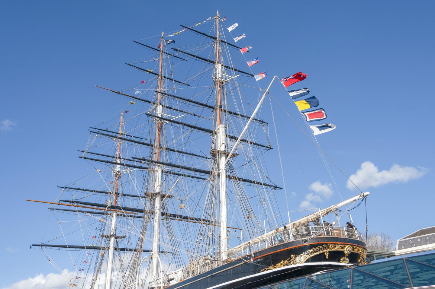 Signal flags aboard the Cutty Sark