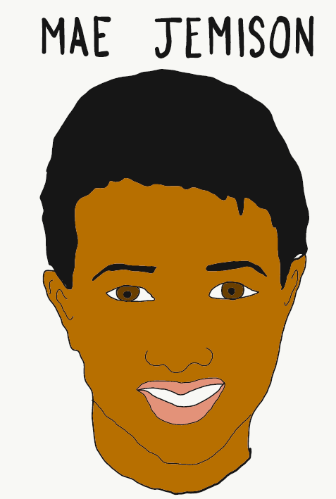 Graphic of Mae Jemison