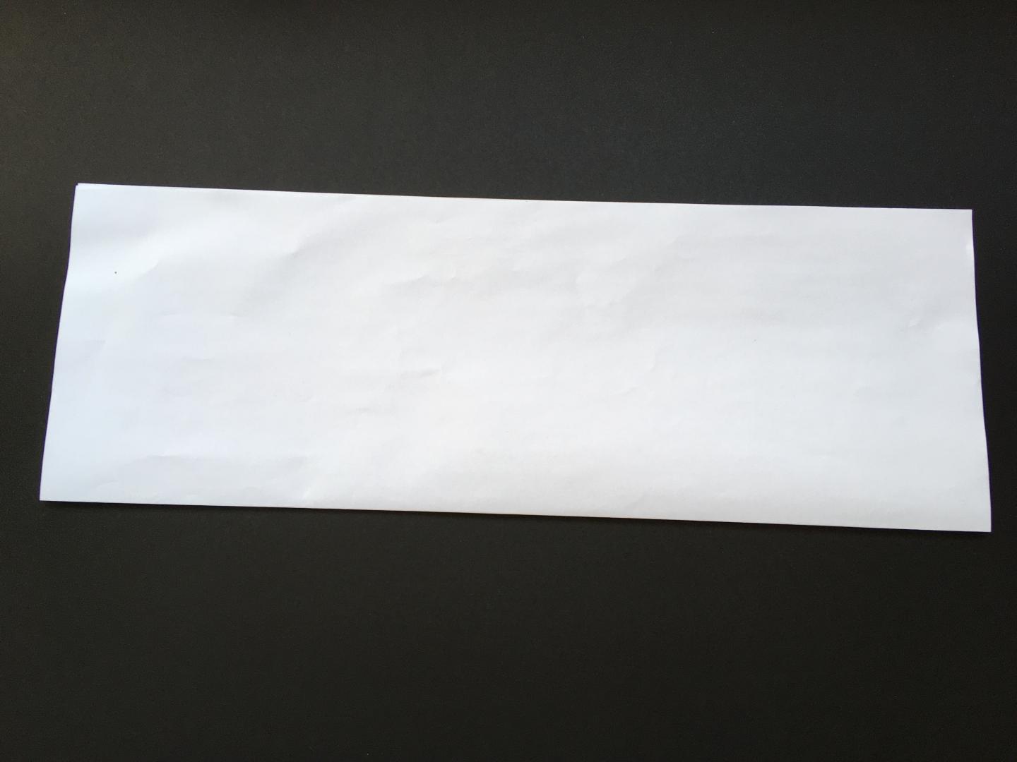 Fold an A3 piece of paper lengthways.