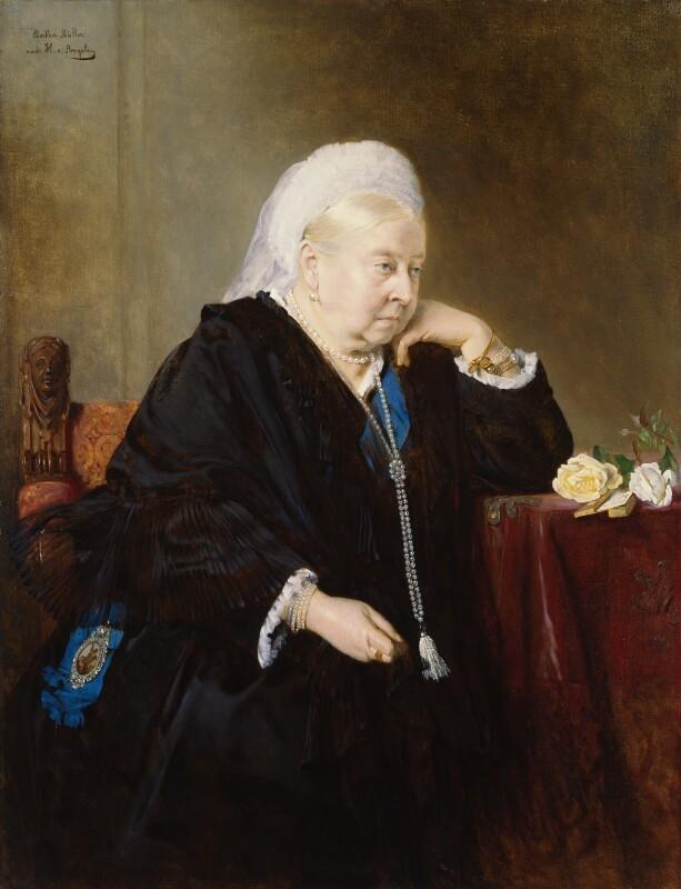 Image of Queen Victoria dressed in black