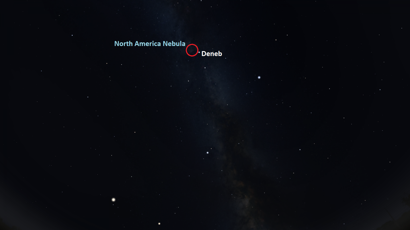 Deneb and the North America nebula