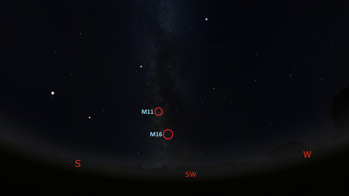 Messier objects in the galaxy