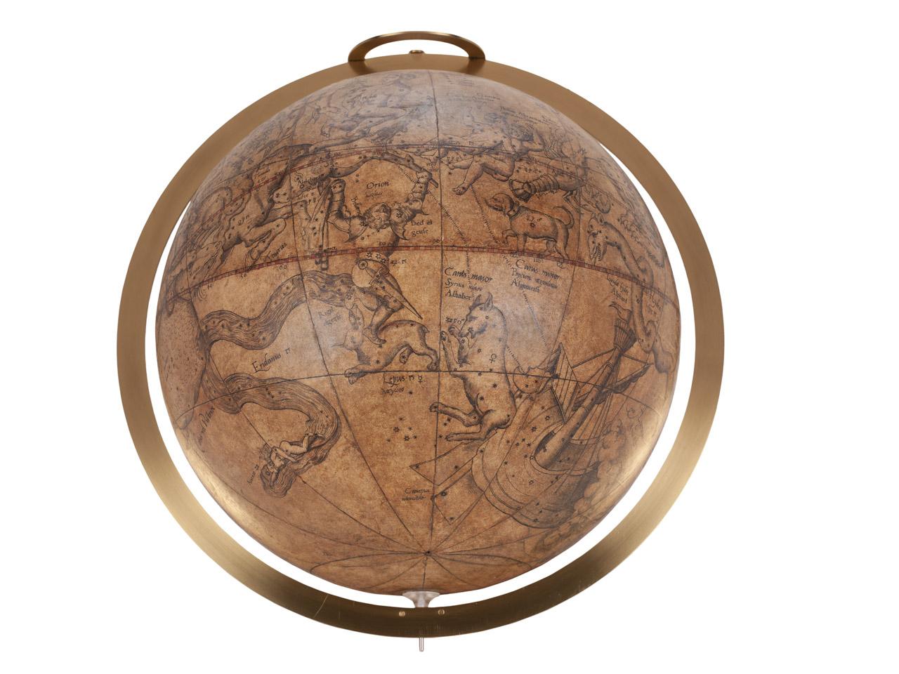 Produced in 1537, this is oldest globe in the collection.