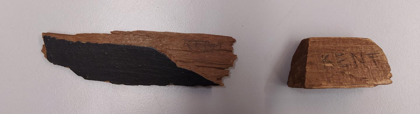Fragments of wood from the KENT (RMG reference: MCG/3)